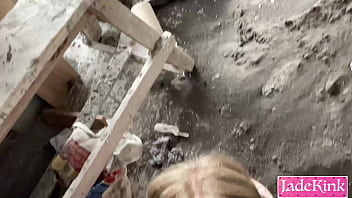 We couldn't hold back so had a quick sex on a construction site