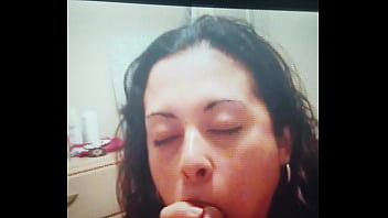 Dick sucking and ball licking amateur wife