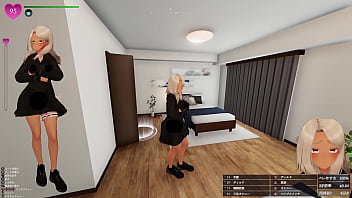 品出ししているバイトのお姉さんに近づいて、 聖水ぶっかけ！