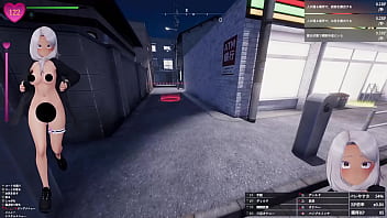 品出ししているバイトのお姉さんに近づいて、 聖水ぶっかけ！