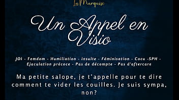 Un appel en visio french audio femdom joi