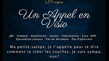 Un appel en visio french audio femdom joi