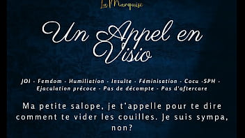 Un appel en visio french audio femdom joi
