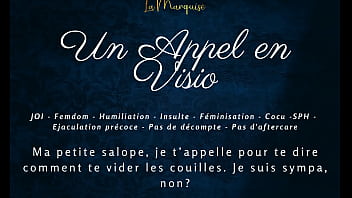 Un appel en visio french audio femdom joi