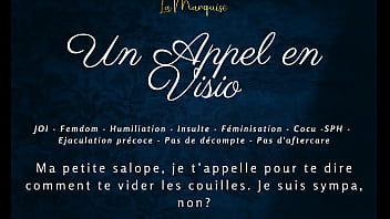 Un appel en visio french audio femdom joi