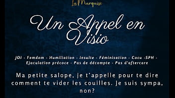 Un appel en visio french audio femdom joi