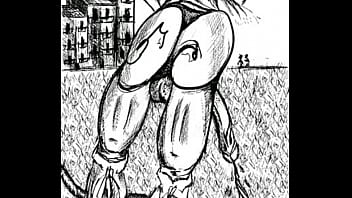 Massive big cock in public