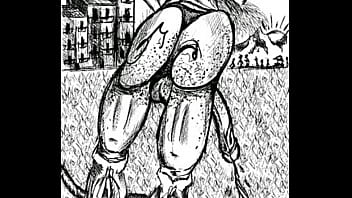 Massive big cock in public