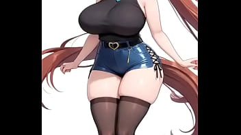 La chica caballo "daiwa scarlet" bailando en anime " pretty derby"