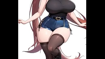 La chica caballo "daiwa scarlet" bailando en anime " pretty derby"