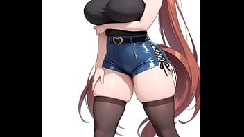 La chica caballo "daiwa scarlet" bailando en anime " pretty derby"