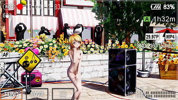 Blonde girl nude live show booo mmd by kiidosan