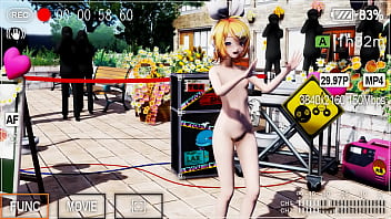 Blonde girl nude live show booo mmd by kiidosan