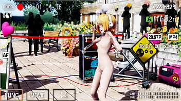 Blonde girl nude live show booo mmd by kiidosan
