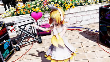 Blonde girl nude live show booo mmd by kiidosan