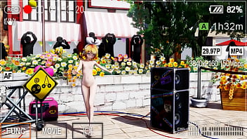 Blonde girl nude live show booo mmd by kiidosan