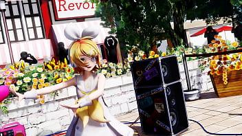 Blonde girl nude live show booo mmd by kiidosan