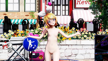 Blonde girl nude live show booo mmd by kiidosan
