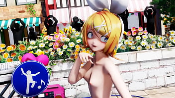 Blonde girl nude live show booo mmd by kiidosan