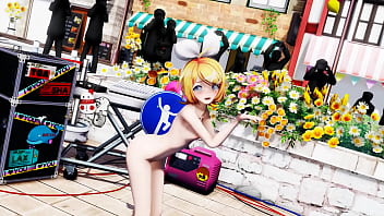 Blonde girl nude live show booo mmd by kiidosan