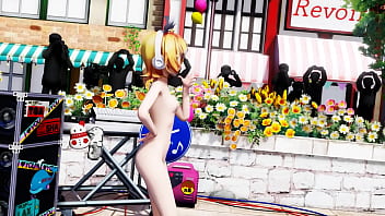 Blonde girl nude live show booo mmd by kiidosan
