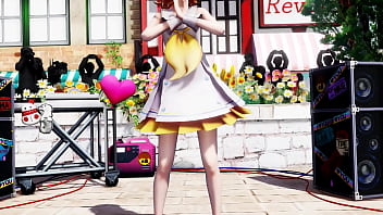 Blonde girl nude live show booo mmd by kiidosan