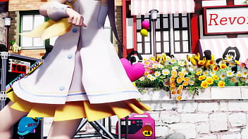 Blonde girl nude live show booo mmd by kiidosan