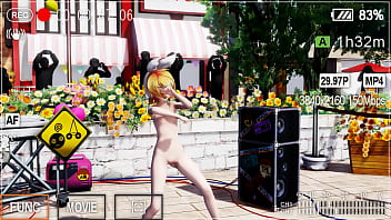 Blonde girl nude live show booo mmd by kiidosan