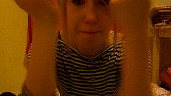 Blonde slut strips for boyfriend