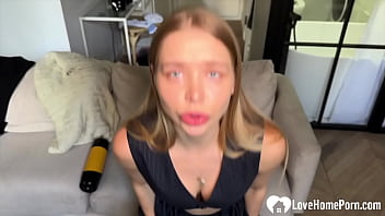 Blonde babe riding me in my office