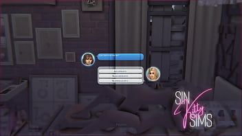 Young girl roomies have threeway