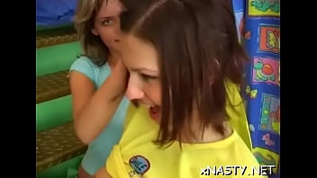 Playgirl rides a hung fellow until they both get to orgasm