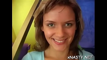 Playgirl rides a hung fellow until they both get to orgasm