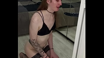 Sumissive Trans Woman Training Her Deepthroat Skills thumbnail