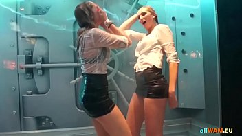 Sexy wet babes dancing for you