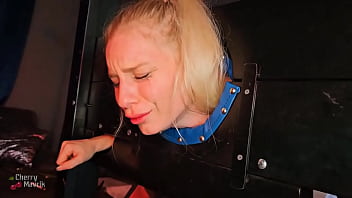 The moment cherrymavrik's big cock enters my tight little pussy