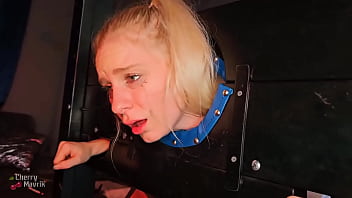 The moment cherrymavrik's big cock enters my tight little pussy