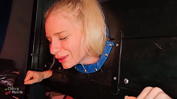 The moment cherrymavrik's big cock enters my tight little pussy