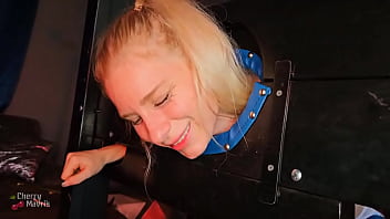 The moment cherrymavrik's big cock enters my tight little pussy