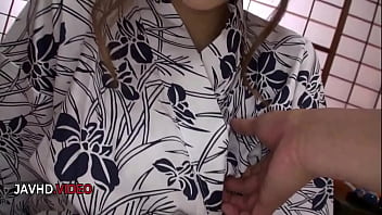 Seductive japanese wife embraces passionate night with lover