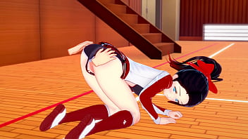 Hentai cheerleader maria bangs guy in gym