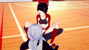 Hentai cheerleader maria bangs guy in gym