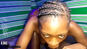 Gladys takes afrobang's cock in full