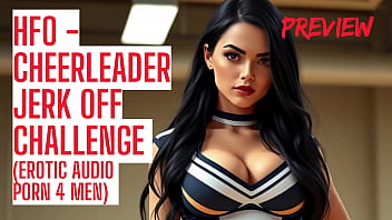Cheerleader makes you cum hard audio porn jerk off contest