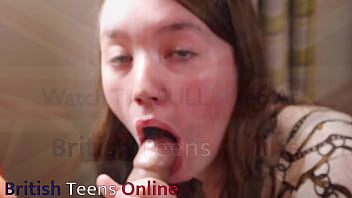 British 18 year old sucks off an older stranger