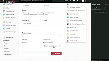 Tutorial de entrar rede social