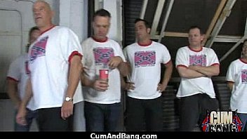 Ebony entertains a group of whites 11