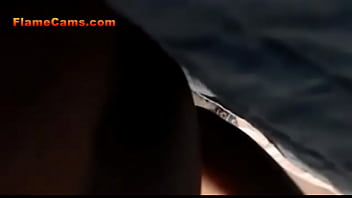 Girlfriend in glasses blows a big dildo