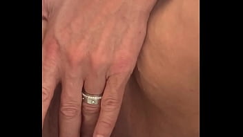 Wife soaking everywhere with a close up massive squirt