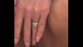 Wife soaking everywhere with a close up massive squirt